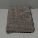 Color&Geometry Grey Bath Room Runner Rug - Non-Slip, Absorbent, Quick Dry, Thin, Washable - 20"x47" Long Bathmat Gray Chenille Carpet for Floor, Shower, Bathtub, Vanity