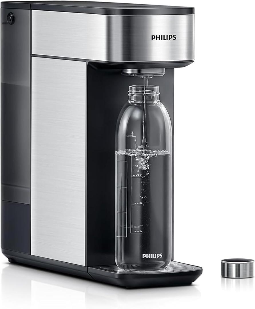 Reverse Osmosis Water Filter Countertop, PHILIPS 3:1 Pure to Drain 5-IN-1 RO Water Filtration System Purifier Dispenser with Aquaporin Technology Tested by NASA, NSF/ANSI 372 Certified, Reduce TDS