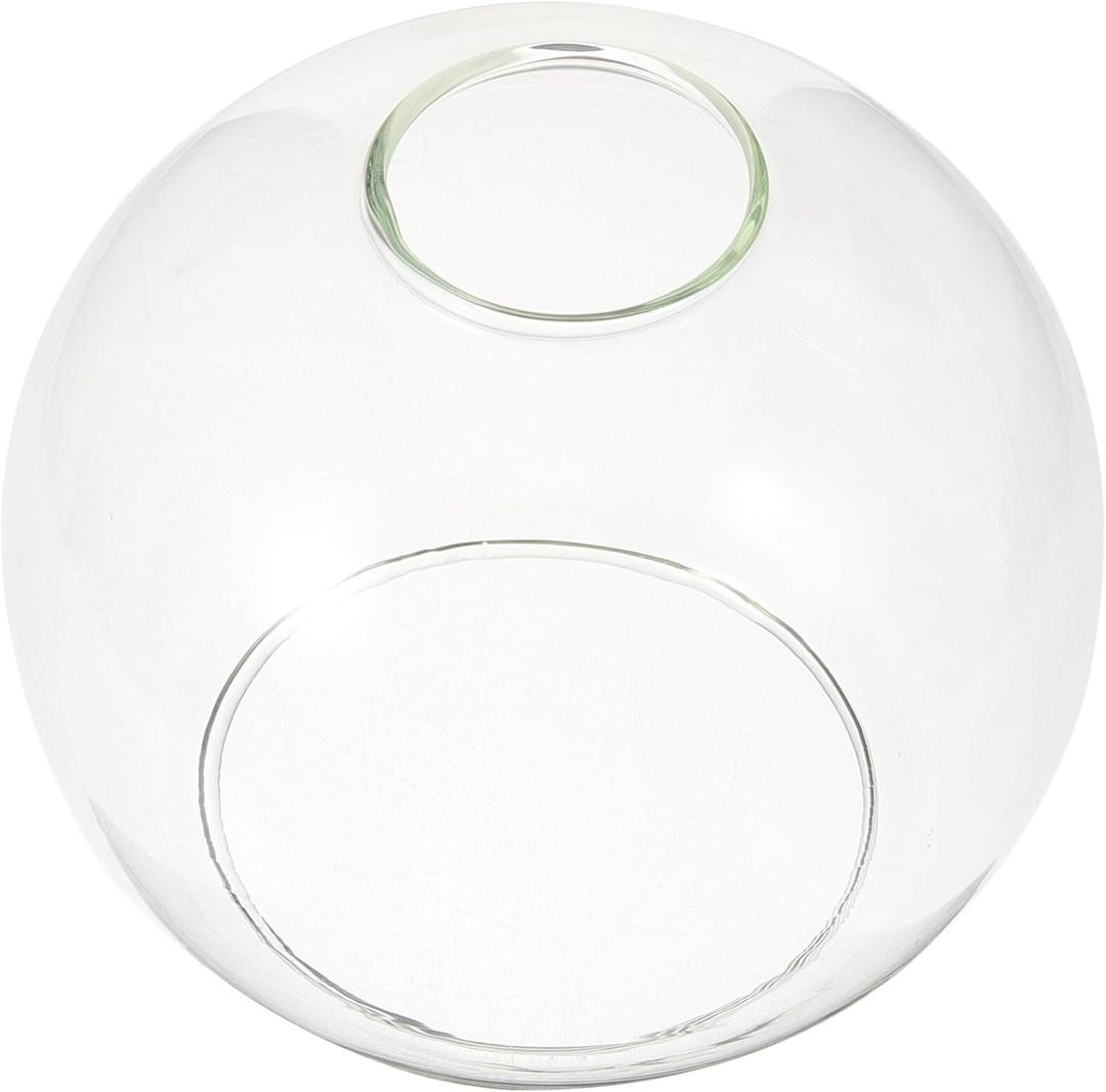 Clear Glass Globe Pendant Light Shade Replacement 5.91 Inch Round Cover Lamp Shade for E27 Bulb Fixtures Transparent Glass Lampshade for Home and Cozy Lighting, 3 Pack