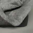 Made4Pets Dog Crate Pad Bed for Medium Large Dogs, Washable & Reversible, Anti-Slip Kennel Mat for Cozy Sleeping, Soft Fluffy Dog Bed for Indoor & Outdoor Use, 35"x23", Gray