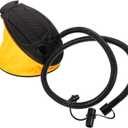 Portable Foot Pump for Inflatables Efficient Air Pump for Sports Balls Balloons Inflatable Boats and Pool Floats Easy Inflate Deflate with Multiple Nozzles and Flexible Hose
