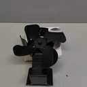 TCFUNDY Heat Powered Wood Stove Fan Pipe/stove Fireplace Fan, 4 Blades Heat Powered Fan, Silent Operation Motors, Fit for Wood Burning Stove/Pellet/Log with Magnetic Thermometer