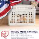 IRIS USA 4-Panel Dog Playpen, Pet Enclosure, White