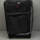 SwissGear Sion Softside Expandable Luggage, Dark Grey, Checked-Large 29-Inch