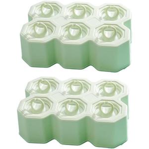 Ring Popsicle Molds 12 Pcs Silicone BPA Free Reusable Popsicle Molds Easy Take Off Popsicle Maker (green green)