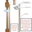 Safety Innovations No Hole Stairway Baby Gate Mounting Kit - Fits Posts from 2 3/4 inches to 3 1/2 inches Wide with Square or Round Tops - No Adhesives On Or Screws in Your Posts, (1-Pack)