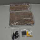 Lwenki Key Holder for Wall, Decorative Key and Mail Holder with Shelf Has Large Key Hooks for Bags, Coats  Paulownia Wood Key Hanger with Mounting Hardware (9.8W x 6.7H x 4.2D) (Brown)