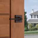 Kwikset Halifax Entry Door Handle with Lock and Key, Secure Keyed Reversible Lever Exterior, For Front Entrance and Bedrooms, Venetian Bronze, Pick Resistant Smartkey Rekey Security and Microban