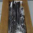 Homde Rolling Clothes Rack with Hooks: Standing Garment Storage for Indoor - Hanging Rod for Bedroom Laundry Room - Coat Dress Organizer on Wheels with luggage shelf (Black, 32")