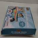 Kiddzery Ice Cream Truck Play Tent for Kids - Pretend Play Toy Food Set - Pop Up Icecream Playhouse Toys with Music Button - Birthday Gift for Girls & Boys - Indoor & Outdoor Tents for Toddlers & Baby