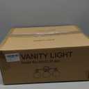 Onwecen Bathroom Light Fixtures, 3-Light Brushed Gold Vanity Light Globe Glass Shades, Bathroom Lighting Fixtures Over Mirror, Wall Sconces for Master Bathroom, Guest Bathroom, Powder Room, 20-inch