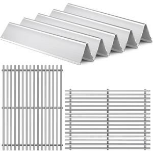 7636 7638 7639 Grill Grates Grill Parts for Weber Spirit 2 Spirit II E-310, E-320, S-310, S-320,GS4 Spirit 300 Series Flavorizer Bars 15.3, 17 Stainless Steel BBQ Grid Replacement Accessories