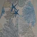 Tritard Coastal Area Rug 2x3 - Small Machine Washable Foldable Throw Rugs Non-Slip Beach Ocean Entryway Doormat Indoor Entrance Carpet for Kitchen Bathroom Laundry Bedroom Living Room, Blue (C3)