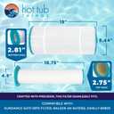 6541-397 Hot Tub Things 130 Sq Ft Spa Filter Set, Replacement Cartridges for 880 & 980 Series Hot Tubs 20092025, Compatible with Sundance Spas 6473-164S & 6473-165S, Advanced Filtration System