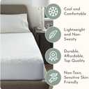100% Cotton Organic Mattress Protector | Breathable & Noiseless Quilted GOTS Organic Mattress Pad with Premium 300GSM Durability | Machine Washable Bed Protector with Deep Pocket (White, King)