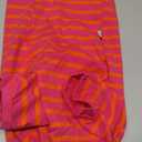 TONY HOBY Dog Pajamas, Female/Male Dog 4 Legged Pajamas, Soft Cotton Dogs Jumpsuit with Stripes (Rose Red&Orange, Girl, XL)