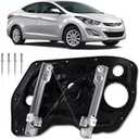Window Regulator Driver Side Without Motor for Front Left Side Compatible with Hyundai Elantra 2011-2016 Sedan Only - Replace 824713Y010 Power Window Regulator