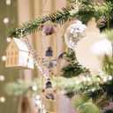 Amosfun Santa Claus Climbing on Rope Ladder Christmas Tree Ornaments Hanging Pendant Plush Swedish Gnome Figurine Ornaments for Christmas Tree Door Wall Decoration