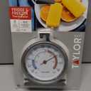 Taylor 5924 Large Dial Kitchen Refrigerator and Freezer Analog Thermometer, 3-Inch Dial, Easy to Read, Silver Finish, Accurate Temperature Monitoring (1 Count (Pack of 1))