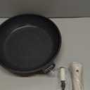 CAROTE Non Stick Frying Pan Skillet, Omelet Pan, Healthy Non Toxic Granite Chef Pan, Induction Compatible Egg Frying Pan with Heat-Resistant Handle, PFOA-Free,Black, 12"