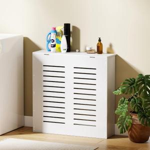 Lesolar Radiator Cover Cabinet with Hinged Top, Ventilated Heater Cover for Home, Freestanding Radiator Cover Enclosure for Living Room, Bedroom & Hallway