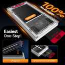 X-it 3-Pack HD Screen Protector for Samsung Galaxy S25 Ultra, [100% Fingerprint Unlock], 9H+ Tempered Glass, [Automatic dust Removal], 10x Military Protection, [Bubble-Free], Case Friendly (Clear)