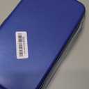 CD Case, DVD Case Holder 96 Capacity Hard Plastic CD DVD Disc Cases Storage Binder Wallet for Car Home Office Travel (Blue)