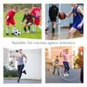 Linkidea 2 Pairs Kids Soccer Ankle Guards, Soccer Double Side Ankle Shield Protector with Elastic Band, Ankle Padded Support Brace for Sport Stabilizing Fits to Kids/Youth (Black, Size S), Small