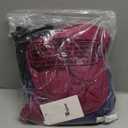 Riyiper 3 Pack Women's Oversized TShirt Half Sleeve Summer Tees Casual Loose Fit Crew Neck Basic Tops(Fuchsia, Navy Blue, Black,Large)