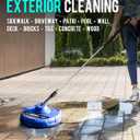 MEKOH 14 Electric Pressure Washer Surface Cleaner Attachment, 2500 PSI Universal Power Washer Accessories for Driveway Sidewalk Deck Patio Concrete Cleaning, 1/4" Quick-Connect, Dual Rotary Nozzles