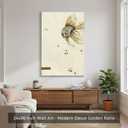 BrushEcho Coastal Modern Large Wall Art Decor Hand Painted Textured Canvas