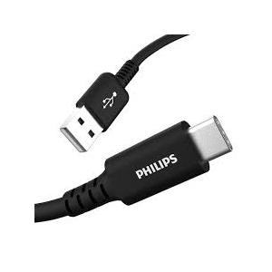 Phillips Apple Quick Charge Cable to USB C Extended Length 6 Foot Black
