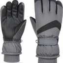 Women Ski Snow Gloves Windproof Thermal Gloves Men Winter Warm Glove Mitts Touchscreen for Skiing/Cycling/Working (Large)