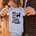 UNIFACO Unisex Baby Funny Saying Outfit Short and Long Sleeve Bodysuits Romper 0-18M (Gray)