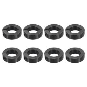 uxcell 8pcs Single Split Shaft Collar 1" Bore One-Piece Clamping Collar, 1-3/4" OD, 1/2" Thickness, Black Oxide Steel Set Screw Lock Collar Clamp