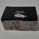 Geedel Rotary Cheese Grater, Kitchen Mandoline Vegetable Slicer with 3 Interchangeable Blades, Easy to Clean Rotary Grater Slicer for Fruit, Vegetables, Nuts (Blue)