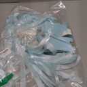 50pcs Baby Shower Party Favor Boxes, 2.4 x 2.4 inch Small Candy Gift Treat Boxes Footprint Design for Kids Birthday Baby Shower Guests Wedding Party Supplies with Ribbon,Blue