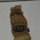 Glove Station Tactical Gloves for Men  Touchscreen Utility Gear with Hard Knuckle Protection Used in Motorcycle, Airsoft, Combat, Police, Shooting & Outdoor Work Tan - Hard Knuckle X-Large