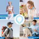 Neck Cooler, Wearable Cooling Tube Cool Neck Wraps for Extremely Hot Weather & Summer Heat, Hands Free Cold Ice Pack Gel for Outdoor Workers, Sports, Relief for Hot Flashes or Fever (2 Pack-bluegreen)