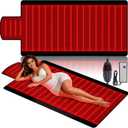 Red Light Therapy Mat for Full Body, 520 High-Density LEDs Infrared Light Pad with 5 Intensity Levels, 9 Auto-Shutoff Timer Setting, Handheld Controller, Gifts for Athletes, Office Workers, Women, Men