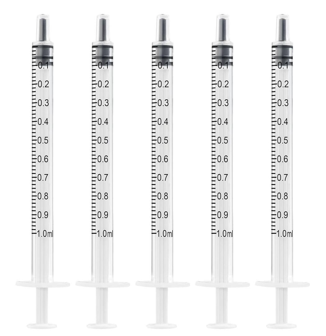 1ml Oral Syringe 100Pack , 1 Cc Syringe Without Needle, 1ml Syringe Without Needle, Syringes for Colostrum, Scientific Labs, Individually Wrapped