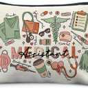 Medical Assistant Makeup Bag for Women, Medical Assistant Appreciation Week Gifts, Nurse Gifts Cosmetic Bag for Purse, Nursing Makeup Zipper Pouch