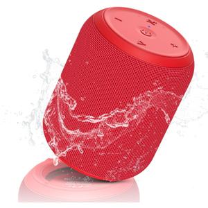 NOTABRICK Bluetooth Speaker with15W, IPX67 Waterproof Portable Speakers Bluetooth Wireless V5.0, Stereo Sound, Active Extra Bass, Double Pairing, for Party, Home Theater, Game Theater, Red