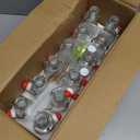 Ruckae 12 Pack 8.5oz Swing Top Glass Bottles with Lids Kombucha Coquito Flip Top Glass Bottle for Syrup Vanilla Extract Brew Beer Kefir Air Tight Bottles for Gift (8.5 oz 12 pack)