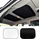 2PCS Car Sunroof Sunshade, Car Roof Cover, Foldable UV Reflector Reflective Covers Block UV Rays Glare, Car Interior Accessories Fit for Mini Cooper, Clubman & Countryman R56 (Black)