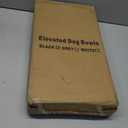 Jovrun Elevated Dog Bowls for Medium Large Size Dogs, Non-Slip Dog Feeder with 1*Stainless Steel Dishes & 1*Slow Feeder Bowl, 5 Heights Adjustable Raised Bowls to 3.15-8.66-9.84-11.02-12.2 (Black)