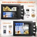 1.2 Cu Ft Small Safe Box for Home with Digital Keypad and Key Lock