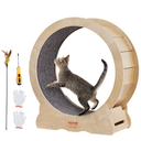 VEVOR Cat Exercise Wheel, Large Treadmill Wheel for Indoor Cats, 29.5 inch Wheel with Detachable Carpet and Cat Teaser for Running/Walking/Training, Suitable for Most Cats