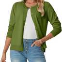 GRECERELLE Cardigan Sweaters for Women Lightweight Long Sleeve Button Up Soft Ribbed Knit Cardigans 2026 Spring Outfits XL