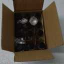 AOZITA 12 Pack, 2 oz Small Clear Glass Bottles w/Lid & 3 Funnels - 60ml Boston Shot Bottles for Health, Immunity, Potion, Wellness, Sample, Ginger, Juice - Mini Personal Care & Beauty Travel Bottle